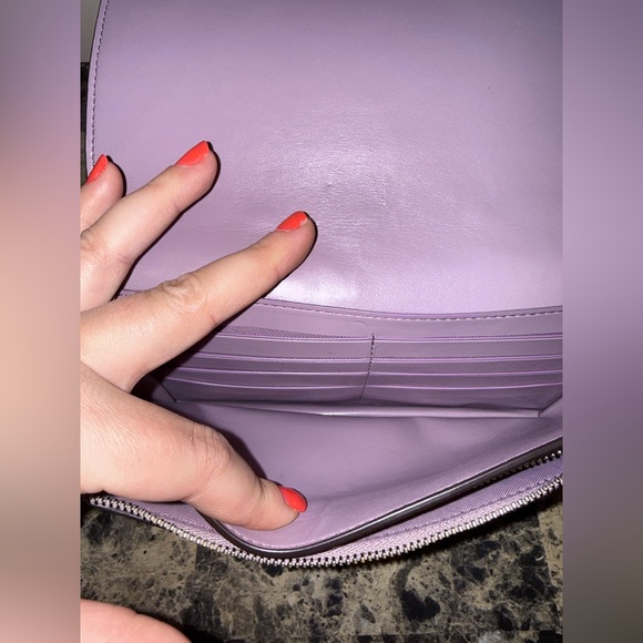 Coach Callie Foldover Crossbody Clutch with Tea Rose Rivets & Pearls - Picture 10 of 16